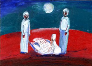 हंस, 2013 (कागज पर तेल)